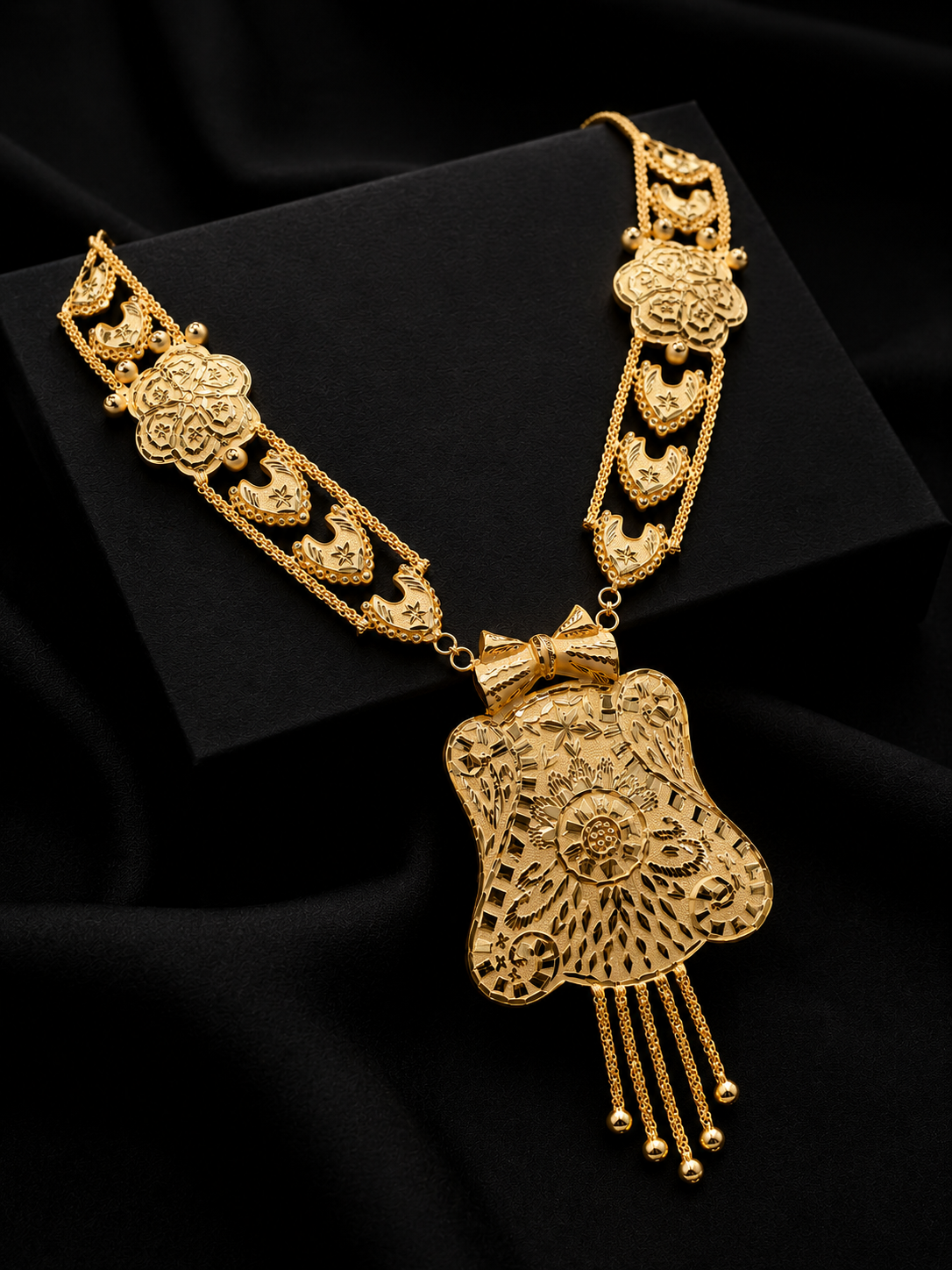 Silver Gold premium Necklace Set