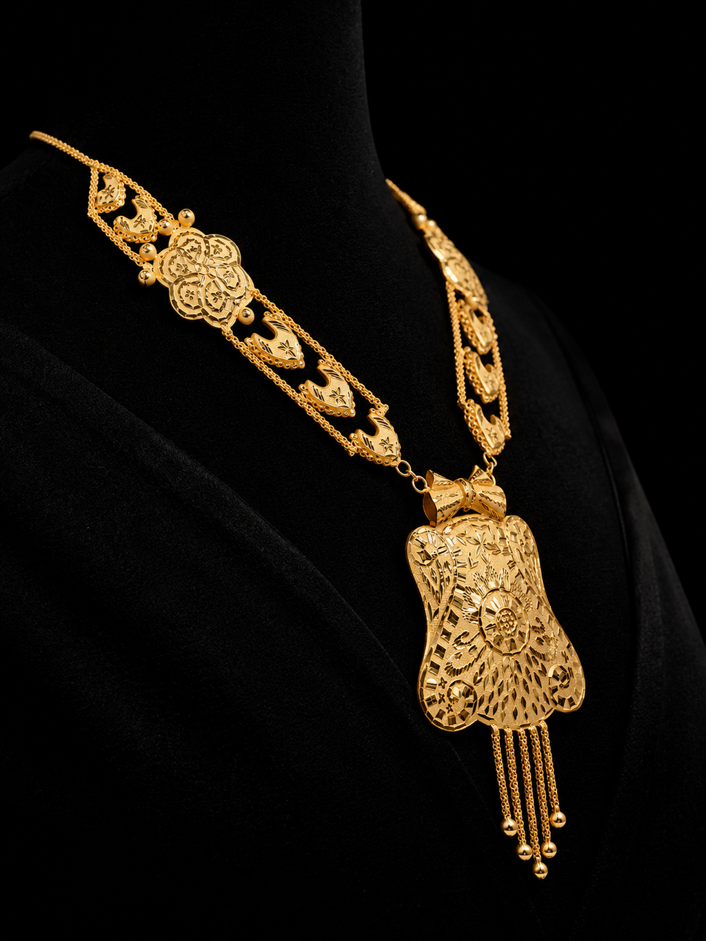 Silver Gold premium Necklace Set