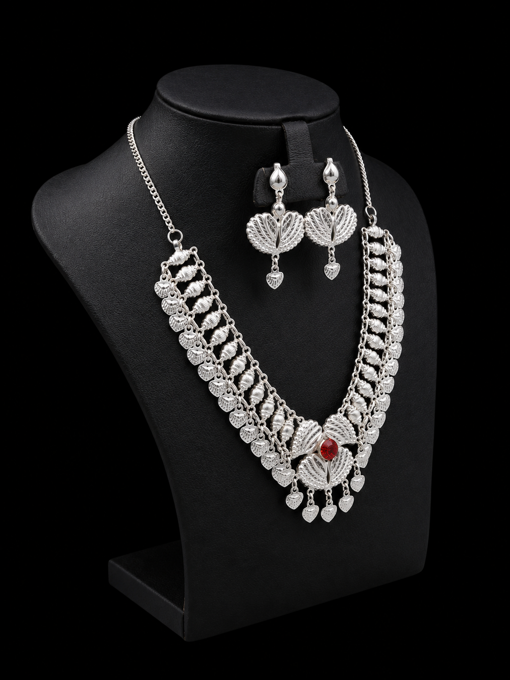 925 Sterling Silver Traditional Necklace Set