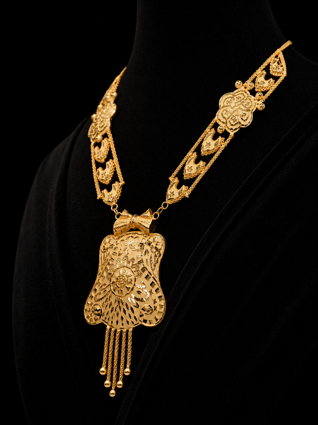 Silver Gold premium Necklace Set