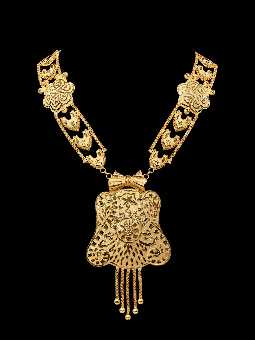 Silver Gold premium Necklace Set