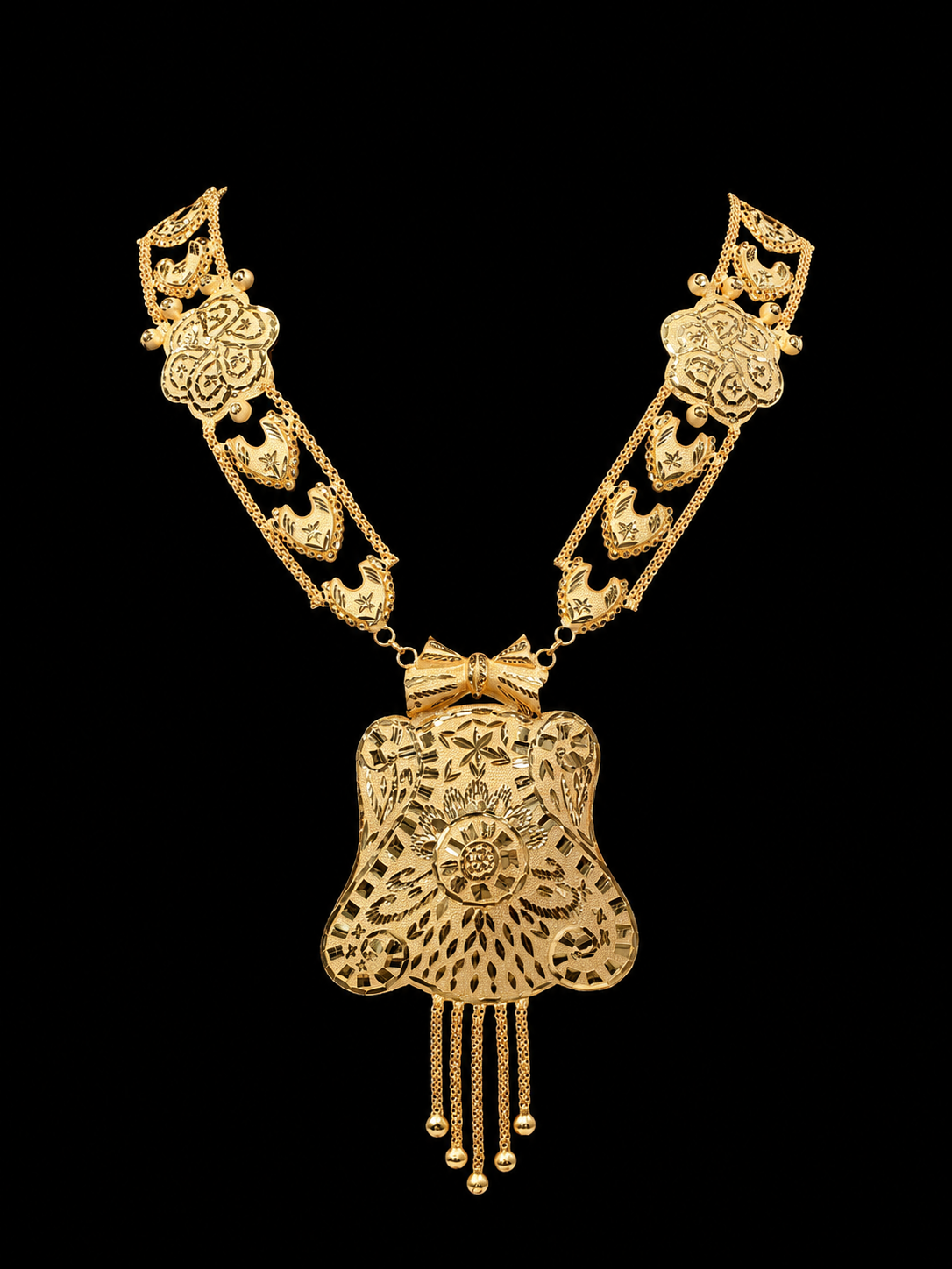 Silver Gold premium Necklace Set