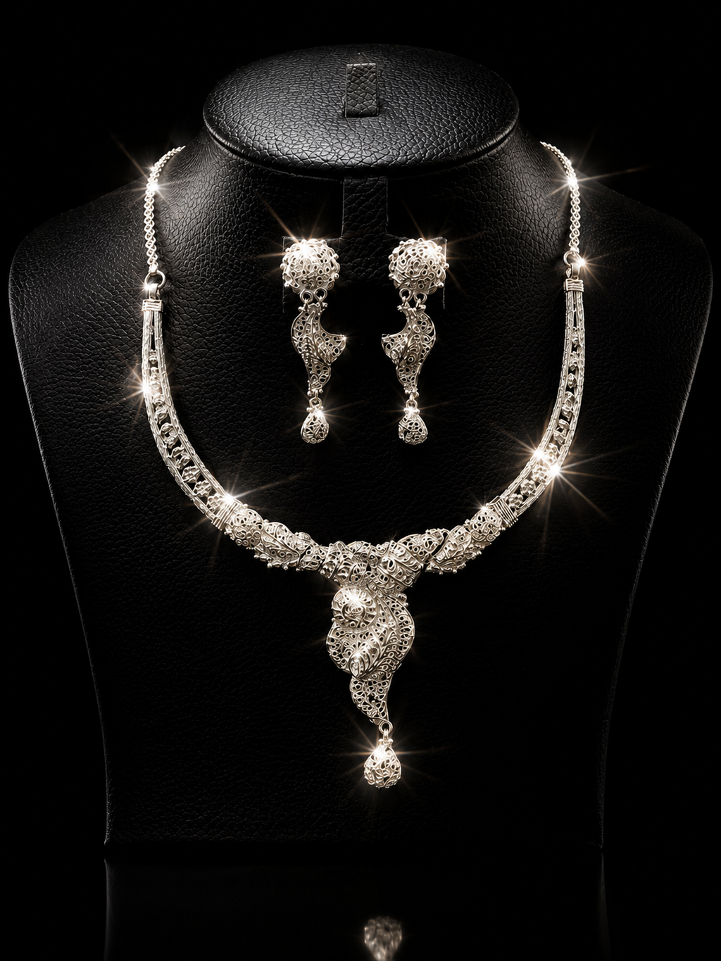 925 Original Silver Necklace Set 25.8 gram