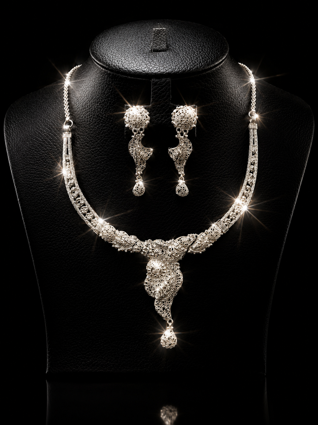 925 Original Silver Necklace Set 25.8 gram