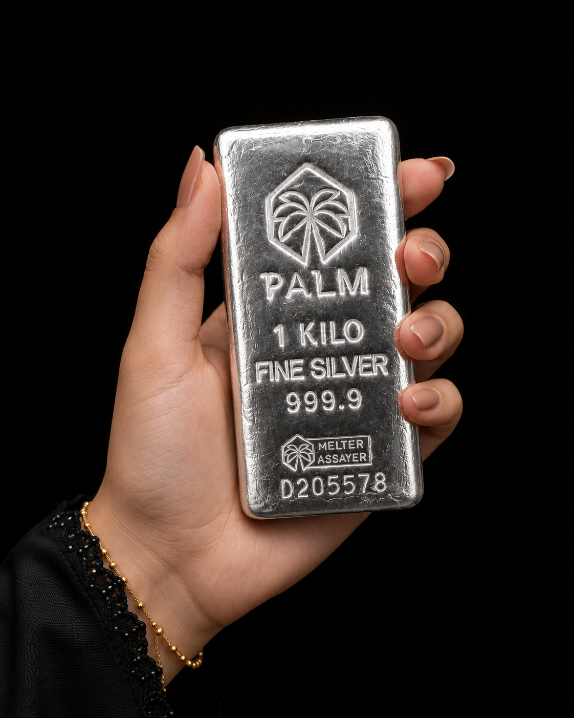 PALM 1 KG Fine Silver Bar (999.9 Pure) – Premium Investment Bullion