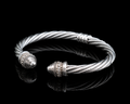 Twisted Silver Cuff Bracelet