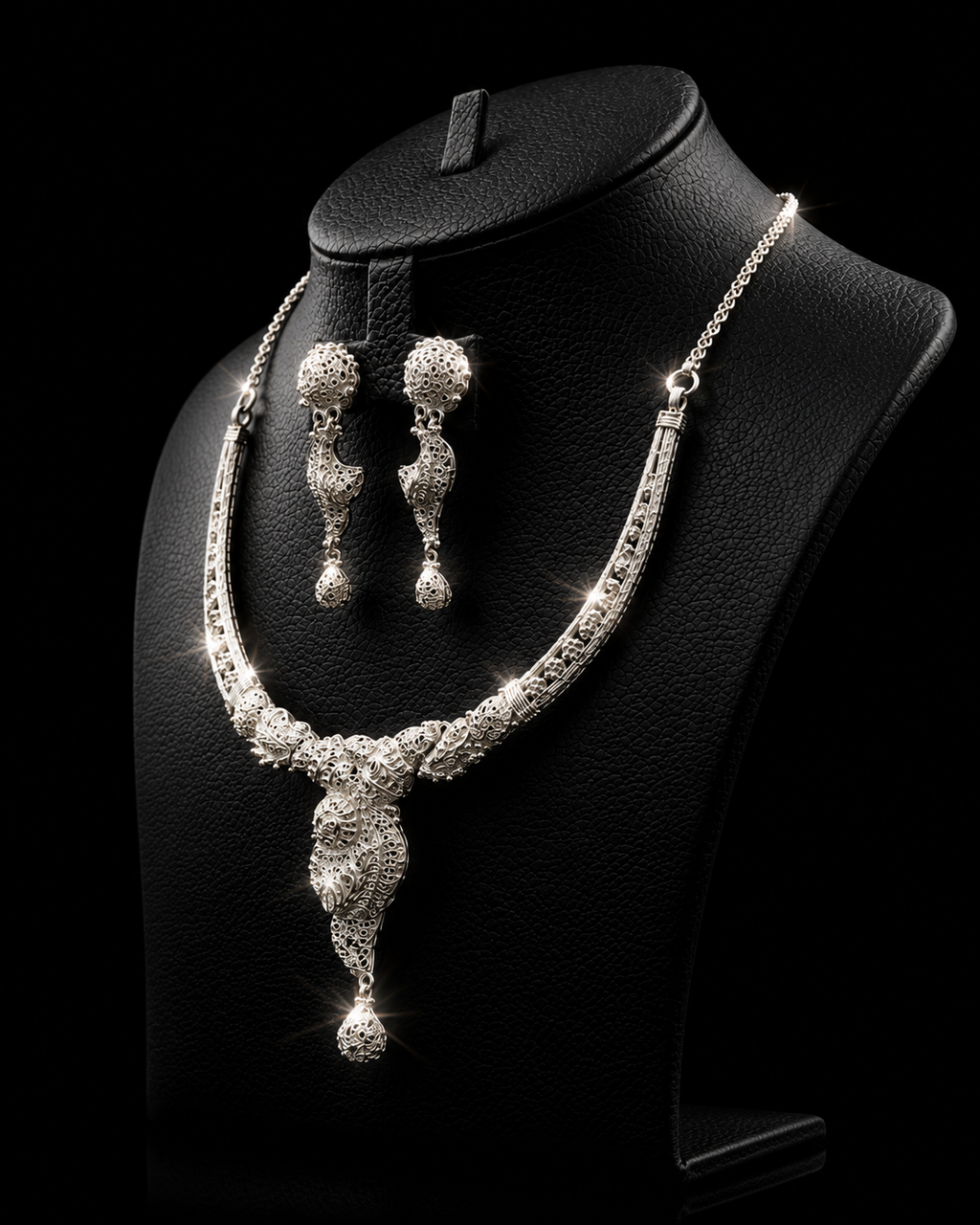 925 Original Silver Necklace Set 25.8 gram