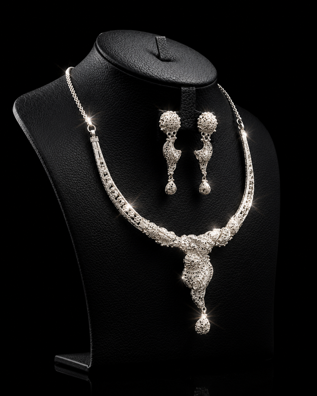 925 Original Silver Necklace Set 25.8 gram