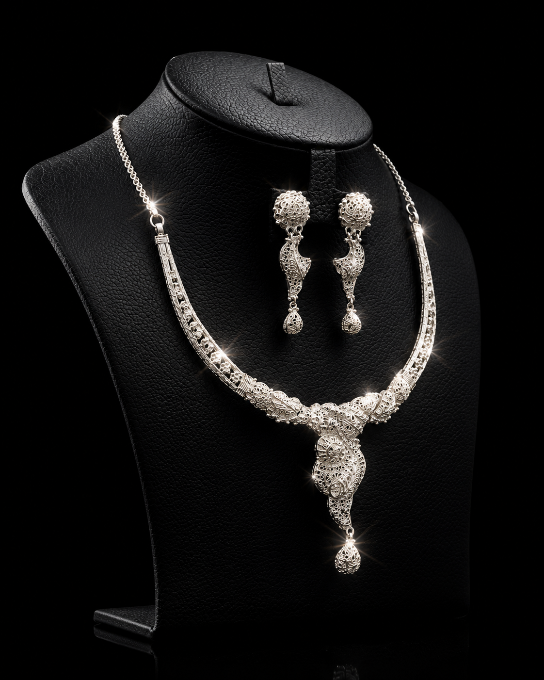 925 Original Silver Necklace Set 25.8 gram