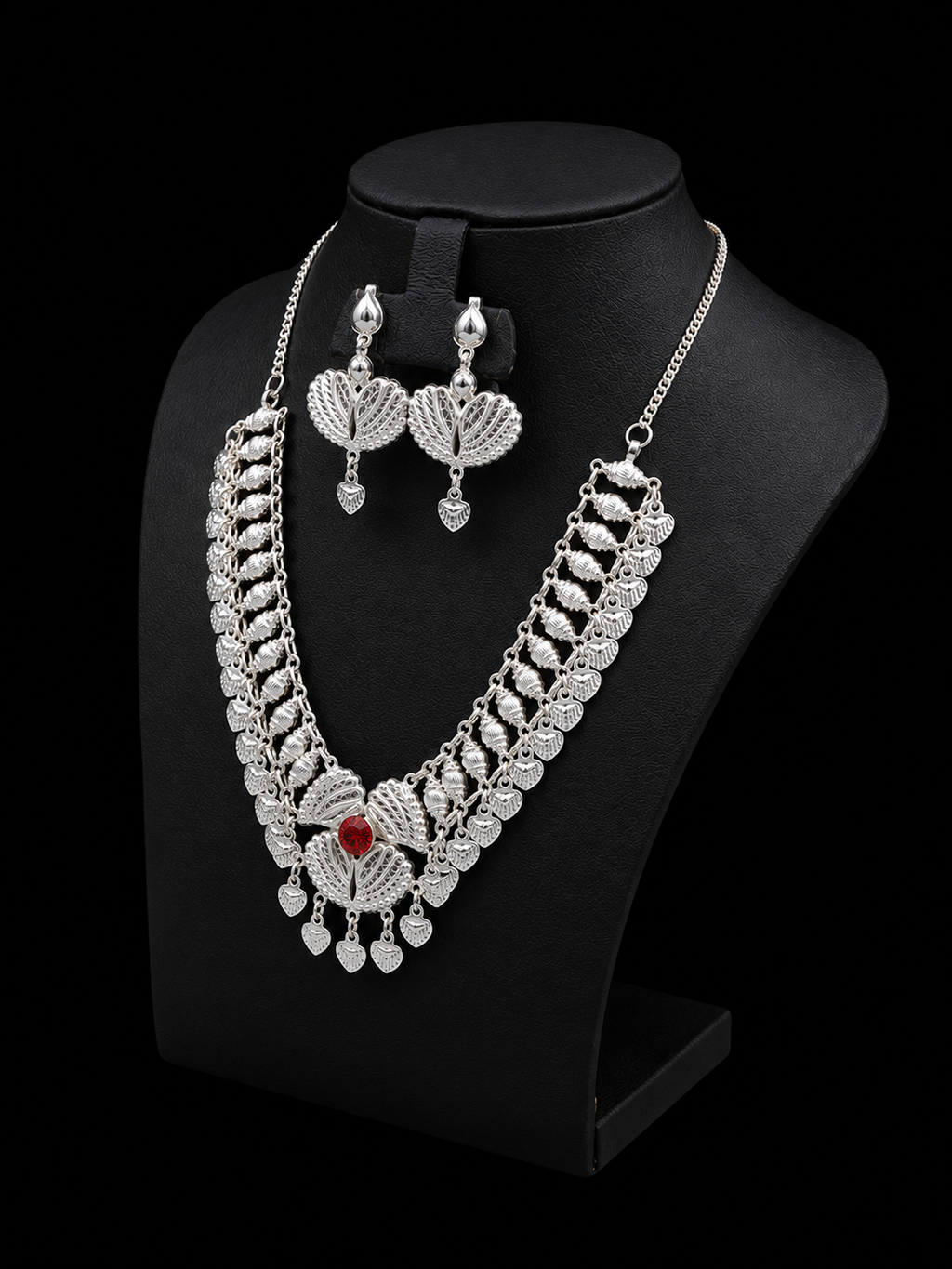 925 Sterling Silver Traditional Necklace Set