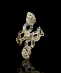 925 Sterling Silver Floral Statement Ring 6.7 gram